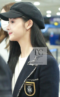 CHANEL 05C Black CC Logo Emblem Blazer Jacket 38 シャネル ブラック CC ロゴ エンブレム ブレザー ジャケット 即発 - TC JAPAN