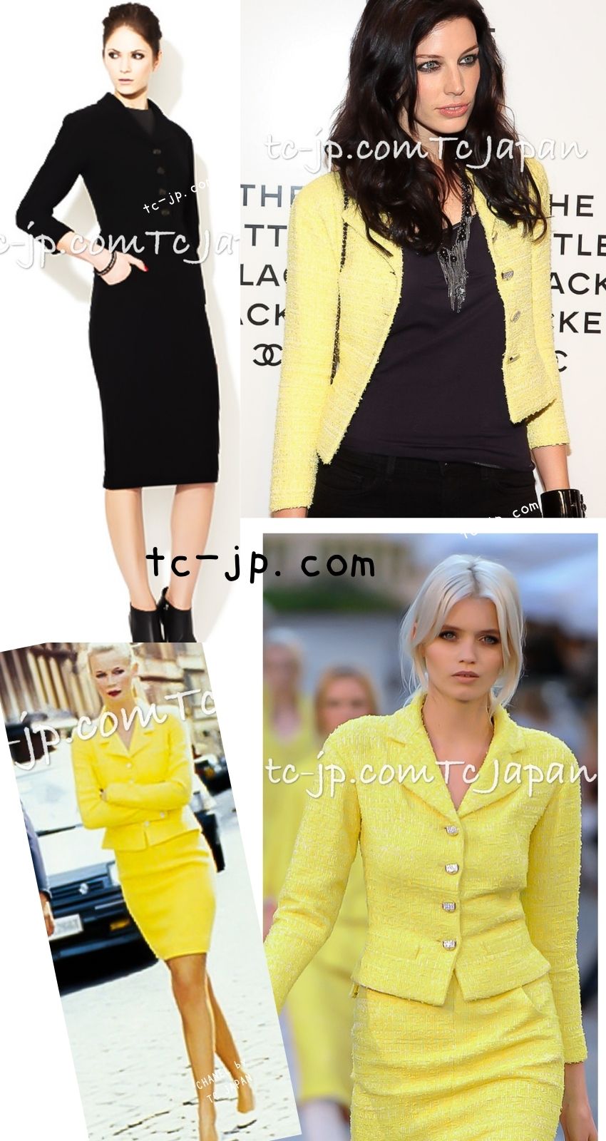 CHANEL 12C Black Round Neck Wool Rhinestone Buttons Jacket 36 38 シャネル ブラック ウール100% 襟なし ラインストーン ボタン ジャケット 即発