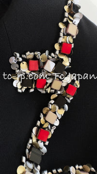 CHANEL 05C Black Beads Trim Wool Blazer Jacket Collectors Item 36 38 シャネル ブラック ビジュー トリミング ウール ブレザー ジャケット ミランダ カー着 即発 - TC JAPAN