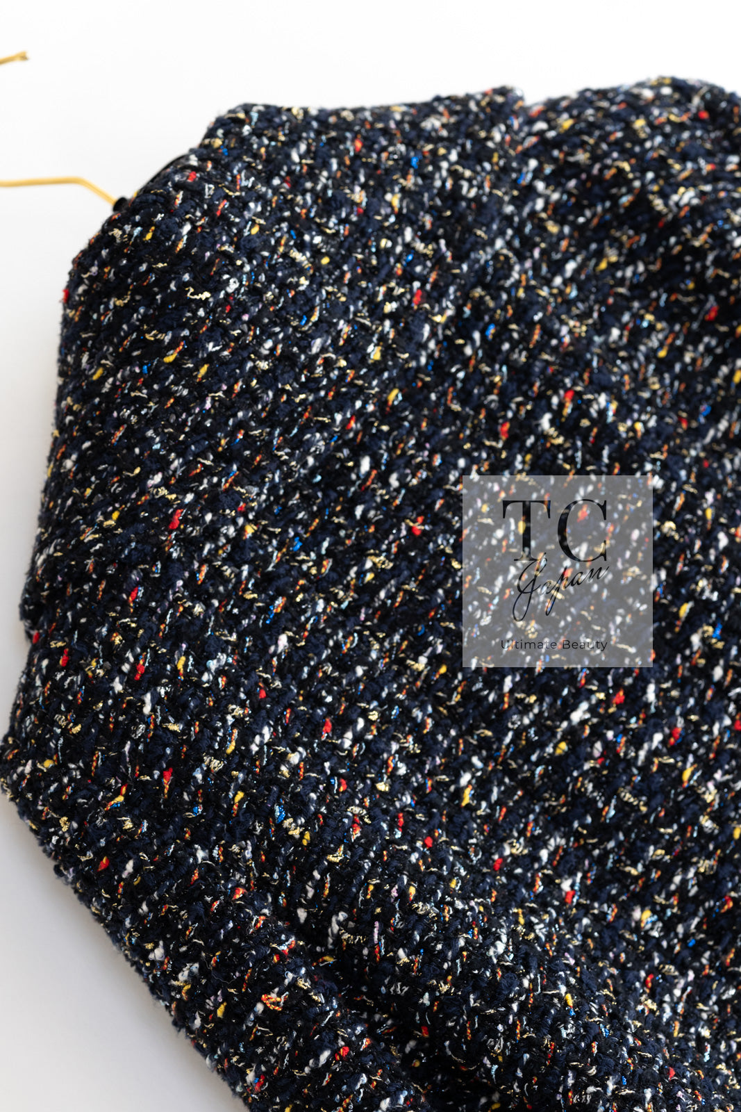 CHANEL 15A Black Multicolor Cotton Zipper Fantasy Tweed Jacket 40 シャネル ブラック マルチカラー コットン ジッパー ファンタジー ツイード ジャケット 即発