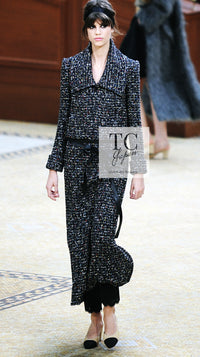CHANEL 15A Black Multicolor Cotton Zipper Fantasy Tweed Jacket 40 シャネル ブラック マルチカラー コットン ジッパー ファンタジー ツイード ジャケット 即発
