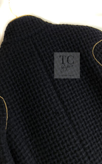 CHANEL 15PF Salzburg Black Wool Coat Gripoix Buttons 38 シャネル ザルツブルグ ブラック ウール コート グリポワ宝石ボタン 即発