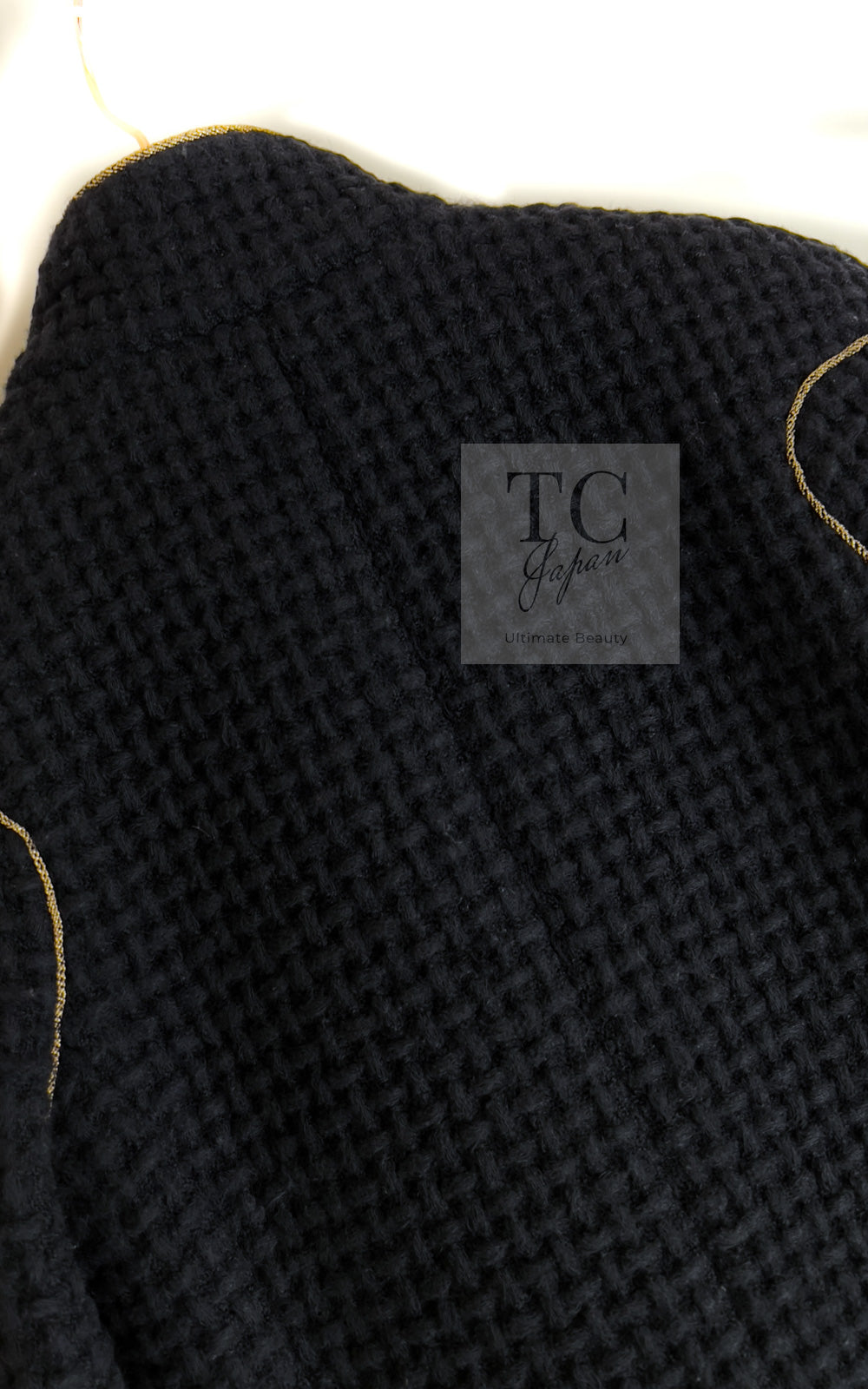 CHANEL 15PF Salzburg Black Wool Coat Gripoix Buttons 38 シャネル ザルツブルグ ブラック ウール コート グリポワ宝石ボタン 即発