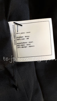 CHANEL 15PF Salzburg Black Wool Coat Gripoix Buttons 38 シャネル ザルツブルグ ブラック ウール コート グリポワ宝石ボタン 即発