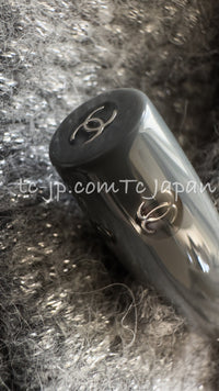 CHANEL 21B Gray Silver Wool Alpaca Blouson Duffel Coat 36 38 42 44 46 シャネル グレー シルバー ウール アルパカ ブルゾン ダッフル コート 即発