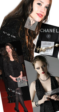 CHANEL 07A Black Tweed Cardigan Coat 38 シャネル ブラック ツイード カーディガン コート 即発