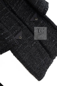 CHANEL 07A Black Tweed Cardigan Coat 38 シャネル ブラック ツイード カーディガン コート 即発
