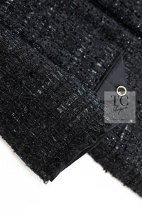 CHANEL 07A Black Tweed Cardigan Coat 38 シャネル ブラック ツイード カーディガン コート 即発