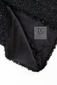 CHANEL 07A Black Tweed Cardigan Coat 38 シャネル ブラック ツイード カーディガン コート 即発