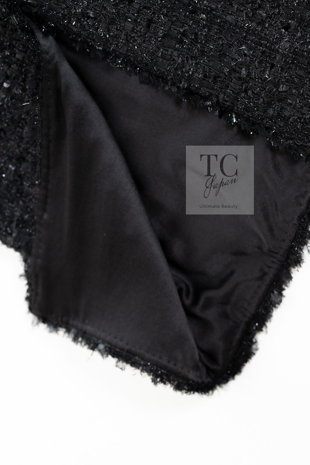 CHANEL 07A Black Tweed Cardigan Coat 38 シャネル ブラック ツイード カーディガン コート 即発