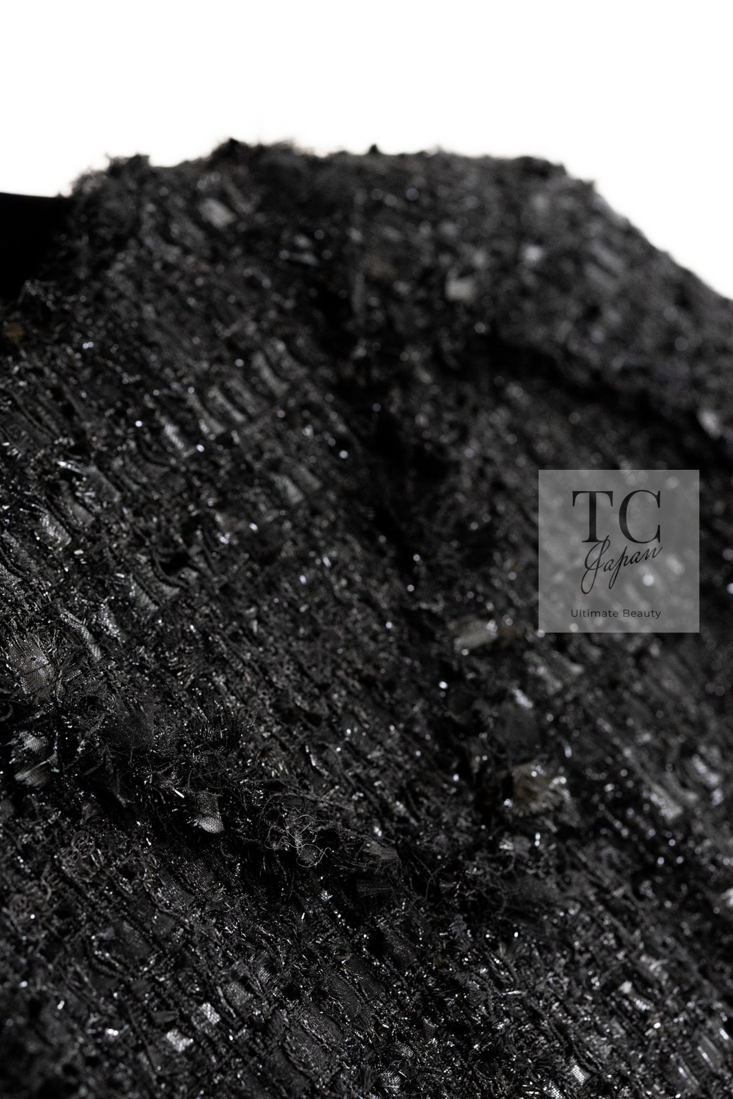 CHANEL 07A Black Tweed Cardigan Coat 38 シャネル ブラック ツイード カーディガン コート 即発