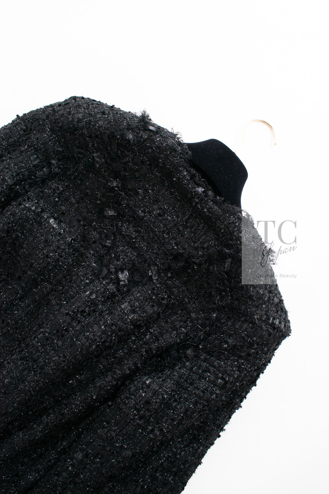 CHANEL 07A Black Tweed Cardigan Coat 38 シャネル ブラック ツイード カーディガン コート 即発