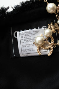 CHANEL 07A Black Tweed Cardigan Coat 38 シャネル ブラック ツイード カーディガン コート 即発