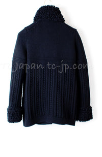CHANEL 11A Black Cashmere 100% Cardigan Jacket 34 36 38 シャネル ブラック・カシミア 100%・カーディガン・ジャケット 即発 - TC JAPAN