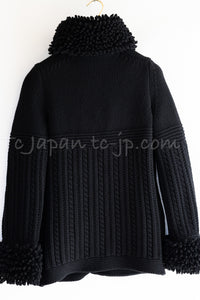 CHANEL 11A Black Cashmere 100% Cardigan Jacket 34 36 38 シャネル ブラック・カシミア 100%・カーディガン・ジャケット 即発 - TC JAPAN