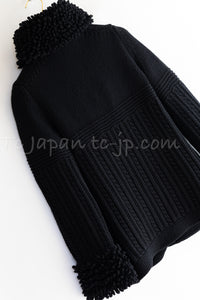 CHANEL 11A Black Cashmere 100% Cardigan Jacket 34 36 38 シャネル ブラック・カシミア 100%・カーディガン・ジャケット 即発 - TC JAPAN