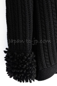 CHANEL 11A Black Cashmere 100% Cardigan Jacket 34 36 38 シャネル ブラック・カシミア 100%・カーディガン・ジャケット 即発 - TC JAPAN
