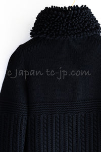 CHANEL 11A Black Cashmere 100% Cardigan Jacket 34 36 38 シャネル ブラック・カシミア 100%・カーディガン・ジャケット 即発 - TC JAPAN