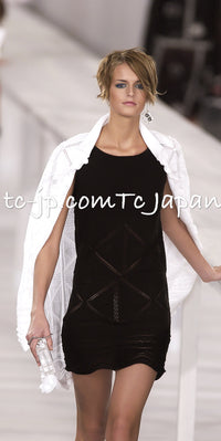 CHANEL 04S Red Crochet Frilled Knit Cardigan 34 シャネル レッド クロシェ フリル ニット カーディガン 即発