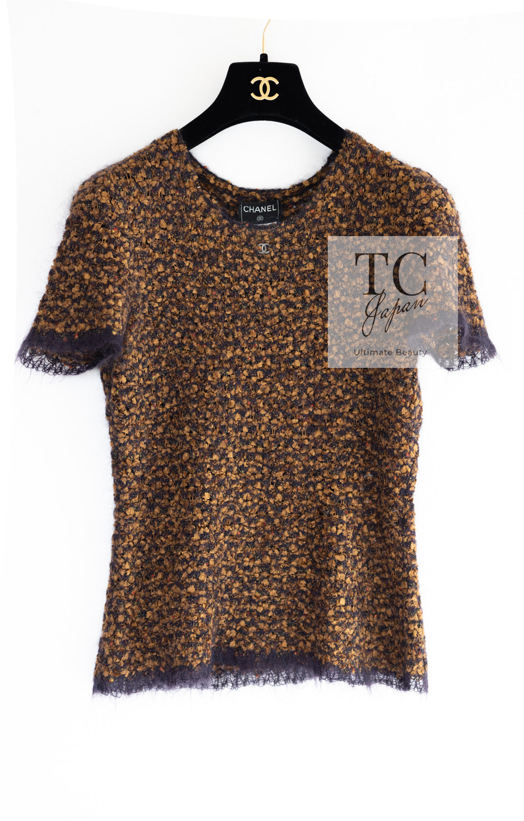 シャネル セーター トップス CHANEL ヴィンテージ ブラウン モヘア 