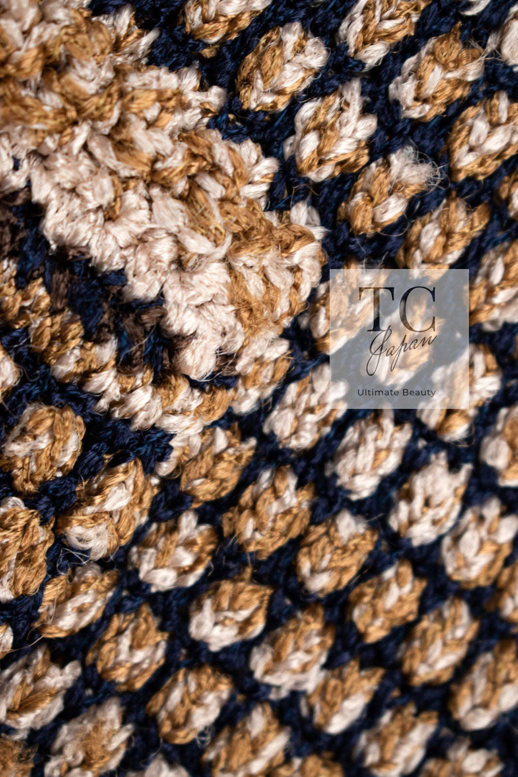 CHANEL 11S Champagne Gold Navy Knit Cardigan 34 シャネル シャンパンゴールド ネイビー 女優の ニット カーディガン 即発