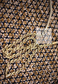 CHANEL 11S Champagne Gold Navy Knit Cardigan 34 シャネル シャンパンゴールド ネイビー 女優の ニット カーディガン 即発