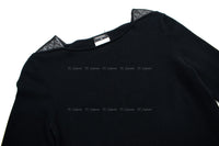 CHANEL 12A Black Wool Cashmere Lambskin Pocket Dress 36 シャネル ブラック ウール カシミア ラムスキン レザー マトラッセ ポケット ワンピース 即発