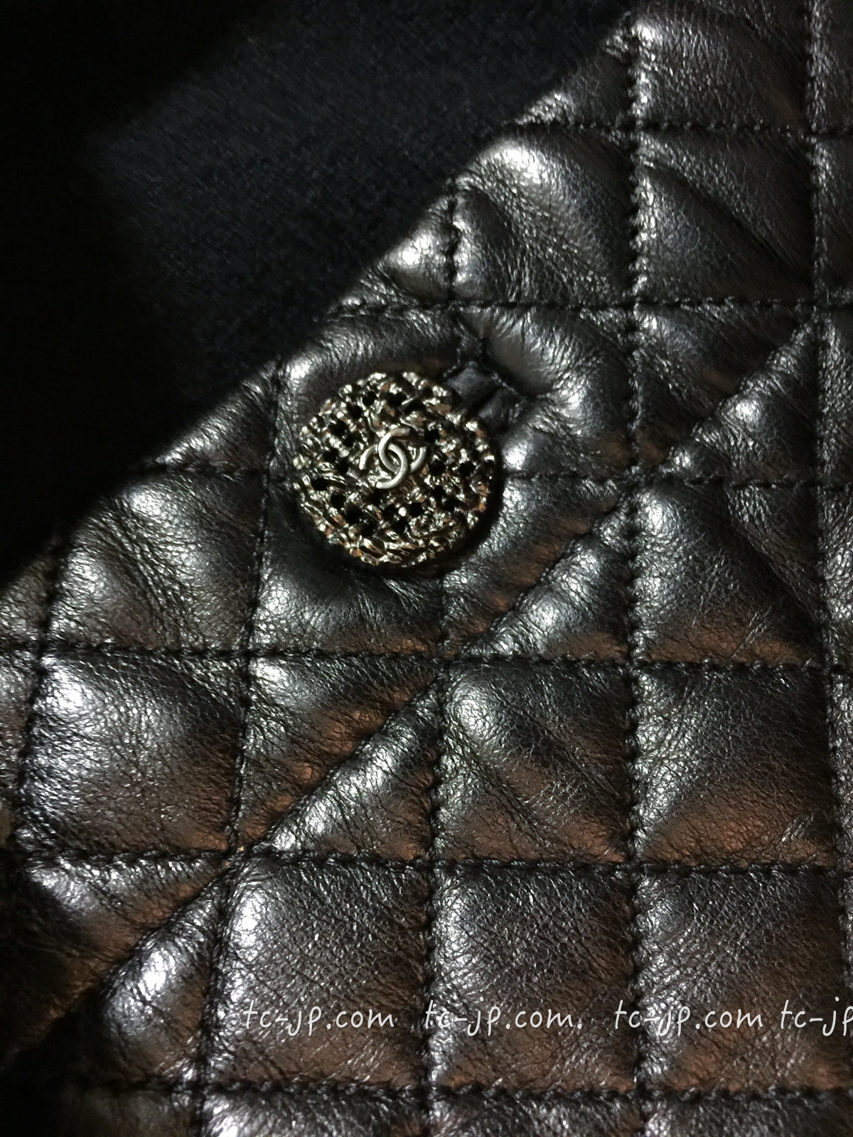 CHANEL 12A Black Wool Cashmere Lambskin Pocket Dress 36 シャネル ブラック ウール カシミア ラムスキン レザー マトラッセ ポケット ワンピース 即発