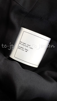 CHANEL 12A Dark Navy Gripoix Wool Dress Jessica Biel 36 シャネル ダークネイビー グリポワ装飾 ウール ワンピース 即発