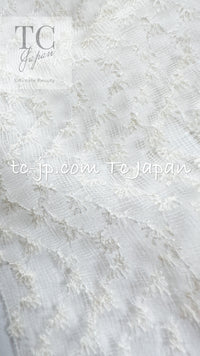 CHANEL 15C White Ivory Gripoix Buttons Bow Romper Jumpsuit 36 38 シャネル ホワイト アイボリー グリポワ 宝石 ボタン リボン ロンパース ジャンプ スーツ 即発