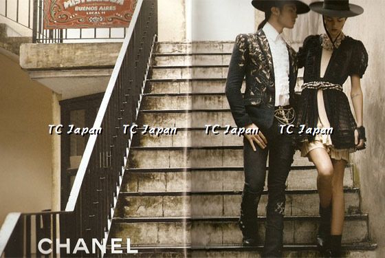 CHANEL 10S Nude Tan Beige Fringe Knit Dress 38 シャネル ベージュ グラデュエーション フリンジ ニット ワンピース 即発