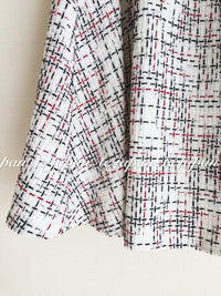 CHANEL 15S White Ivory Multi Tweed Dress 38 シャネル ホワイト アイボリー マルチ ツイード フレア ワンピース 即発
