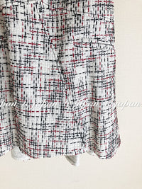 CHANEL 15S White Ivory Multi Tweed Dress 38 シャネル ホワイト アイボリー マルチ ツイード フレア ワンピース 即発