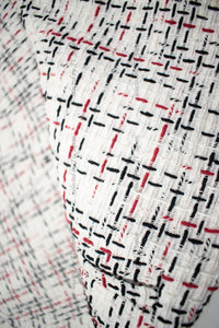 CHANEL 15S White Ivory Multi Tweed Dress 38 シャネル ホワイト アイボリー マルチ ツイード フレア ワンピース 即発