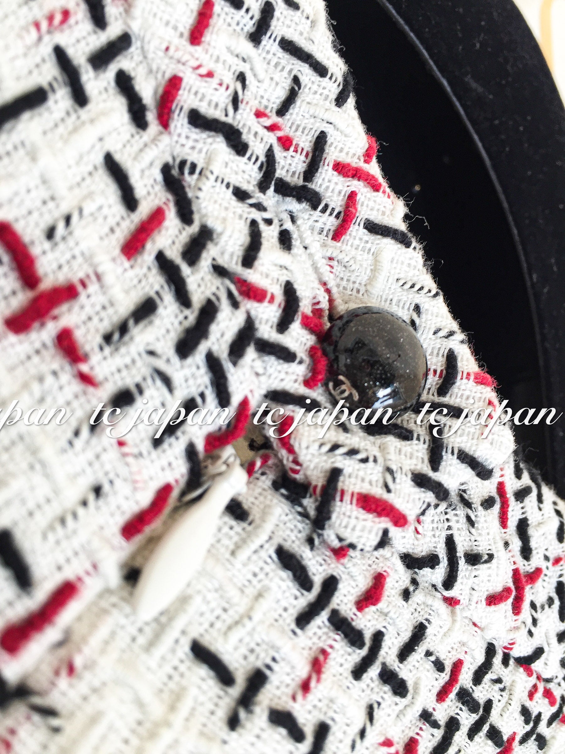 CHANEL 15S White Ivory Multi Tweed Dress 38 シャネル ホワイト アイボリー マルチ ツイード フレア ワンピース 即発