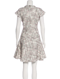 CHANEL 15S White Ivory Multi Tweed Dress 38 シャネル ホワイト アイボリー マルチ ツイード フレア ワンピース 即発