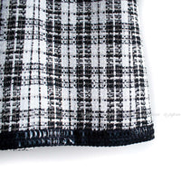 CHANEL 07S Ivory Black Cotton Silk Tweed Dress Alexa Chung 38 シャネル アイボリー ブラック コットン シルク ツイード ワンピース 即発