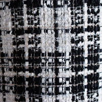 CHANEL 07S Ivory Black Cotton Silk Tweed Dress Alexa Chung 38 シャネル アイボリー ブラック コットン シルク ツイード ワンピース 即発