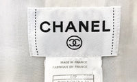 CHANEL 07S Ivory Black Cotton Silk Tweed Dress Alexa Chung 38 シャネル アイボリー ブラック コットン シルク ツイード ワンピース 即発