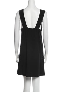 CHANEL 14C Black Terry CC Button Accents Soft Summer Dress 36 シャネル ブラック テリー柔らか素材 サマー ワンピース 即発
