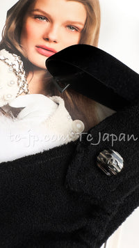 CHANEL 14C Black Terry CC Button Accents Soft Summer Dress 36 シャネル ブラック テリー柔らか素材 サマー ワンピース 即発
