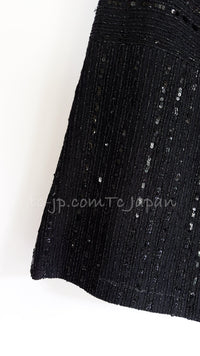 CHANEL 00C Black Sequin Embellishments Party Dress 34 シャネル ブラック スパンコール パーティー ワンピース 即発