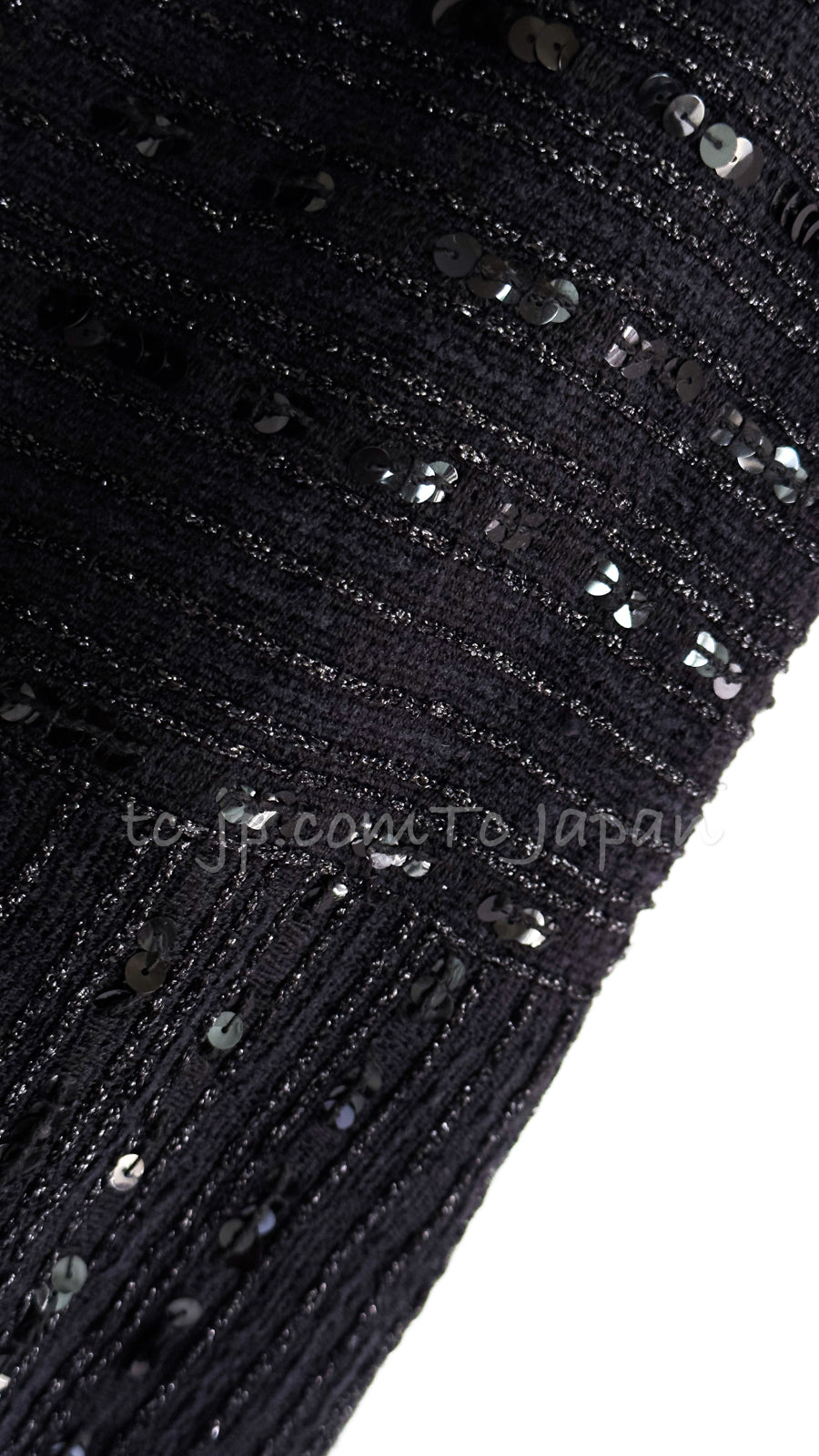 CHANEL 00C Black Sequin Embellishments Party Dress 34 シャネル ブラック スパンコール パーティー ワンピース 即発
