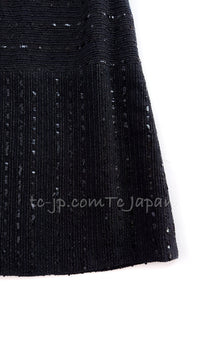 CHANEL 00C Black Sequin Embellishments Party Dress 34 シャネル ブラック スパンコール パーティー ワンピース 即発