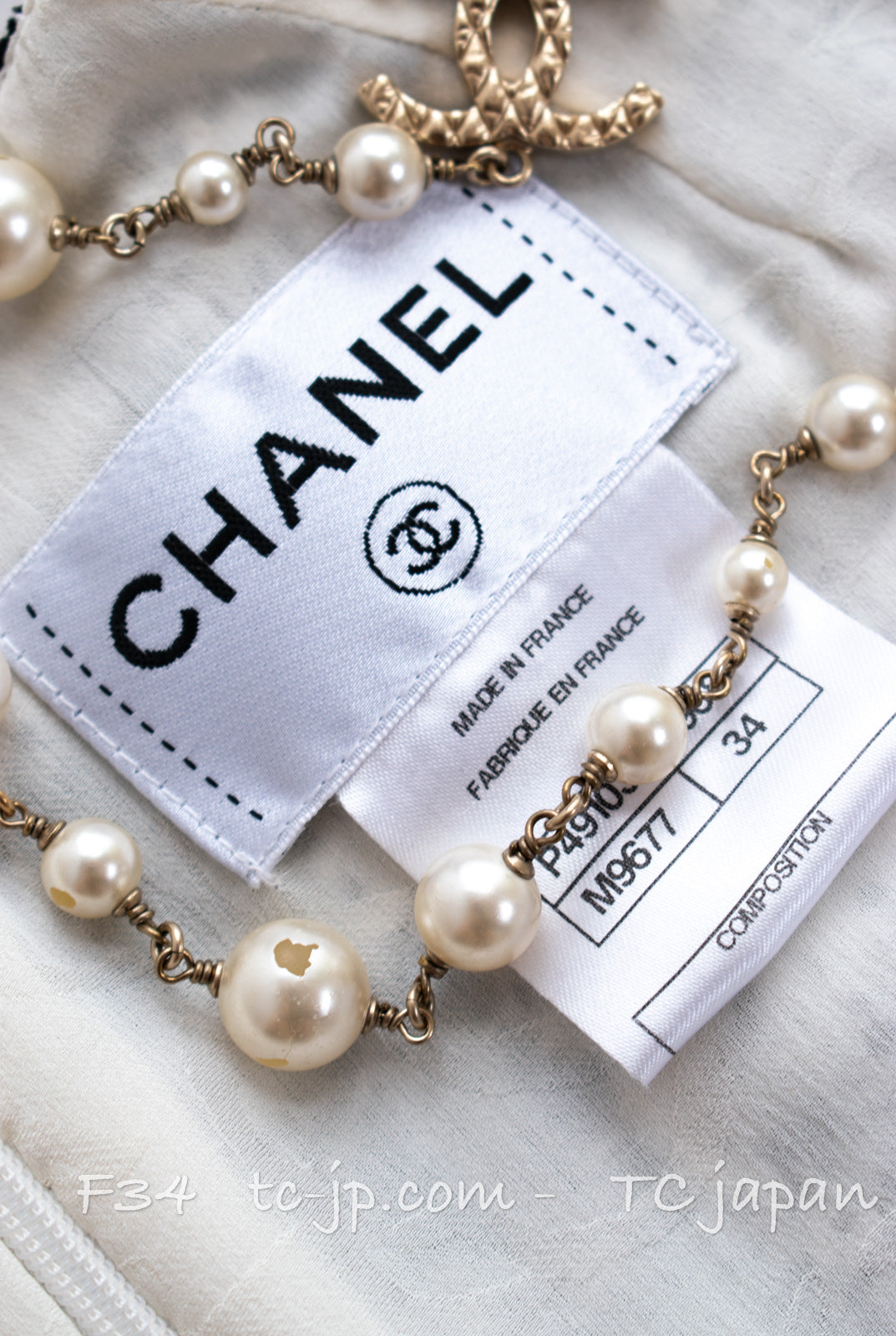 CHANEL 14S White Black Camellia Gripox Button Tweed Dress 34 シャネル ホワイト ブラック グレー カメリア グリポワ宝石ボタン ツイード ワンピース 即発