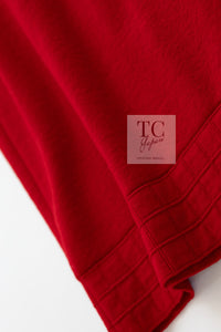 CHANEL 10PF Red Wool Cashmere Camellia Knit Dress 36 38 シャネル レッド ウール カシミヤ ニット ワンピース 即発