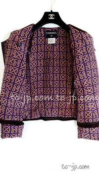 CHANEL 00A Brown Cashmere 100% Zipper Jacket Skirt Suit 38 シャネル ブラウン カシミア ジッパー ジャケット スカート スーツ 即発