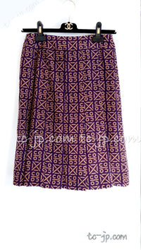 CHANEL 00A Brown Cashmere 100% Zipper Jacket Skirt Suit 38 シャネル ブラウン カシミア ジッパー ジャケット スカート スーツ 即発