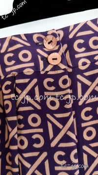 CHANEL 00A Brown Cashmere 100% Zipper Jacket Skirt Suit 38 シャネル ブラウン カシミア ジッパー ジャケット スカート スーツ 即発