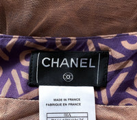 CHANEL 00A Brown Cashmere 100% Zipper Jacket Skirt Suit 38 シャネル ブラウン カシミア ジッパー ジャケット スカート スーツ 即発